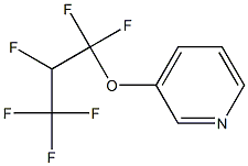 3-(1,1,2,3,3,3-Hexafluoropropyloxy)pyridine Struktur