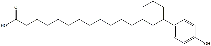 15-(4-Hydroxyphenyl)stearic acid Struktur