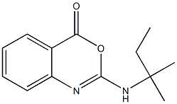 2-(1,1-Dimethylpropyl)amino-4H-3,1-benzoxazin-4-one Struktur