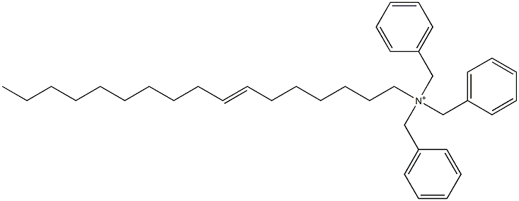 (7-Heptadecenyl)tribenzylaminium Struktur