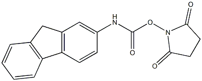 N-(9H-Fluoren-2-ylaminocarbonyloxy)succinimide Struktur