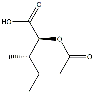 (2S,3S)-2-Acetoxy-3-methylvaleric acid Struktur