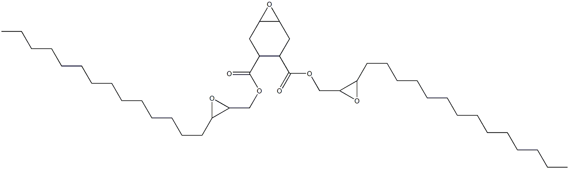 7-Oxabicyclo[4.1.0]heptane-3,4-dicarboxylic acid bis(2,3-epoxyheptadecan-1-yl) ester Struktur