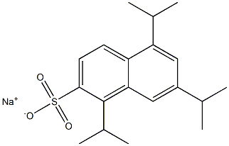 1,5,7-Triisopropyl-2-naphthalenesulfonic acid sodium salt Struktur