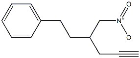 4-Nitromethyl-6-phenyl-1-hexyne Struktur