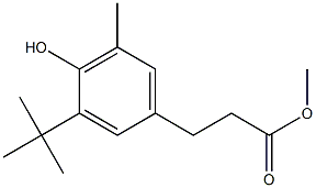 Methyl 3-(3-tert-butyl-4-hydroxy-5-methylphenyl)propanoate Struktur