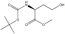 N-[(1,1-dimethylethoxy)carbonyl]-L-homoserine methyl ester Struktur