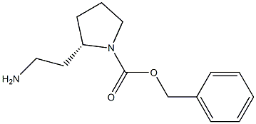 S-benzyloxycarbonyl-2-(aminoethyl)pyrrolidine Struktur