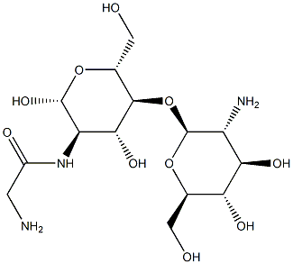 Glycyl-chitobiose Struktur