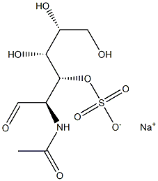 N-Acetyl-D-glucosamine-3-O-sulphate sodium salt Struktur