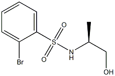 (S)-2-bromo-N-(1-hydroxypropan-2-yl)benzenesulfonamide Struktur