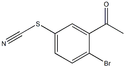 1-(2-Bromo-5-thiocyanato-phenyl)-ethanone Struktur