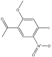 1-(4-Iodo-2-methoxy-5-nitro-phenyl)-ethanone Struktur