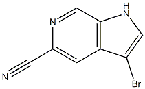 3-Bromo-1H-pyrrolo[2,3-c]pyridine-5-carbonitrile Struktur