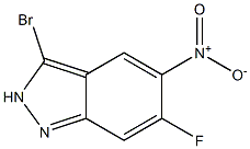 3-Bromo-6-fluoro-5-nitro-2H-indazole Struktur