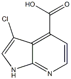 3-Chloro-1H-pyrrolo[2,3-b]pyridine-4-carboxylic acid Struktur