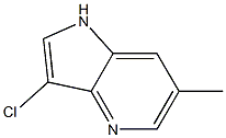 3-Chloro-6-methyl-1H-pyrrolo[3,2-b]pyridine Struktur