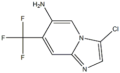 3-Chloro-7-trifluoromethyl-imidazo[1,2-a]pyridin-6-ylamine Struktur