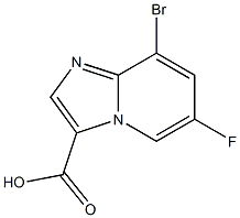 8-Bromo-6-fluoro-imidazo[1,2-a]pyridine-3-carboxylic acid Struktur