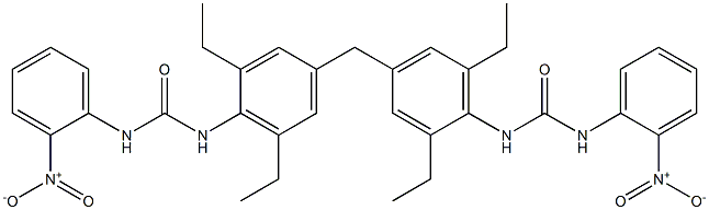 1,1'-[Methylenebis(2,6-diethyl-4,1-phenylene)]bis[3-(2-nitrophenyl)urea] Struktur