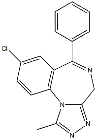 阿普唑侖EP雜質D 結構式