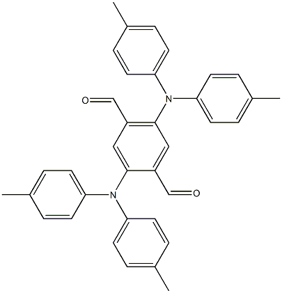 2,5-Bis(di-p-tolylamino)terephthalaldehyde Struktur