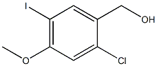 (2-Chloro-5-iodo-4-methoxy-phenyl)-methanol Struktur