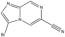 3-Bromo-imidazo[1,2-a]pyrazine-6-carbonitrile Struktur