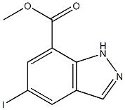 5-Iodo-1H-indazole-7-carboxylic acid methyl ester Struktur