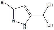 (3-bromo-1H-pyrazol-5-yl)methanediol Struktur