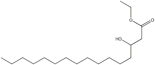 3-Hydroxyhexadecanoic Acid Ethyl Ester Struktur