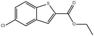 Ethyl 5-chloro-1-benzothiophene-2-carboxylate Struktur