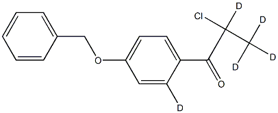 1-(4-(Benzyloxy)phenyl)-2-chloropropan-1-one-d5 Struktur