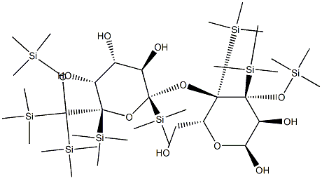 Octatrimethylsilyl D-Lactose Struktur