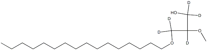 1-O-Hexadecyl-2-O-methylglycerol-d5 Struktur