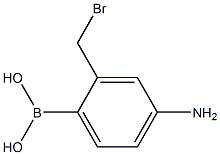 2-Bromomethyl-4-aminophenylboronic Acid Struktur