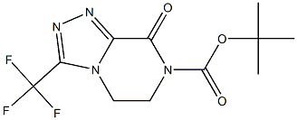 tert-Butyl 8-Oxo-3-(trifluoromethyl)-5,6-dihydro-[1,2,4]triazolo[4,3-a]pyrazine-7(8H)-carboxylate Struktur