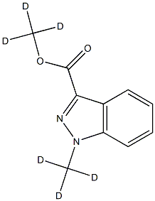 Methyl-d3 1-Methyl-d3-1H-indazole-3-carboxylate Struktur