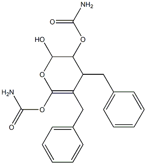 Dibenzyl (2-Hydroxy-3,4-dihydro-2H-pyran-3,6-diyl)dicarbamate Struktur