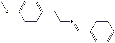 4-Methoxy-N-(phenylmethylene)benzeneethanamine Struktur