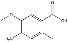 4-Amino-5-methoxy-2-methyl-benzoic acid Struktur