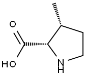 (2S,3R)-3-methylpyrrolidine-2-carboxylic acid Struktur