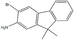 2-Amino-3-bromo-9,9-dimethylfluorene  Struktur