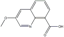 3-methoxyquinoline-8-carboxylic acid Struktur