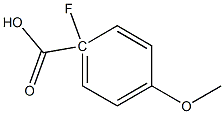 1-fluoro-4-methoxybenzoic acid Struktur