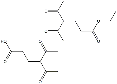 ETHYL 4-ACETYL-5-OXOHEXANOATE 4-Acetyl-5-oxohexanoate Struktur