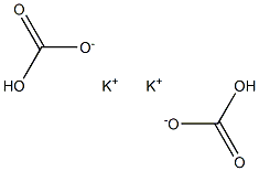 POTASSIUM BICARBONATE potassium bicarbonate Struktur