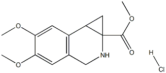 METHYL 5,6-DIMETHOXY-1A,2,3,7B-TETRAHYDRO-1H-CYCLOPROPA[C]ISOQUINOLINE-1A-CARBOXYLATE HYDROCHLORIDE Struktur