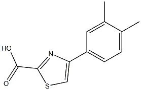 4-(3,4-DIMETHYL-PHENYL)-THIAZOLE-2-CARBOXYLIC ACID Struktur