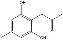 2,6-DIHYDROXY-4-METHYLPHENYLACETONE Struktur